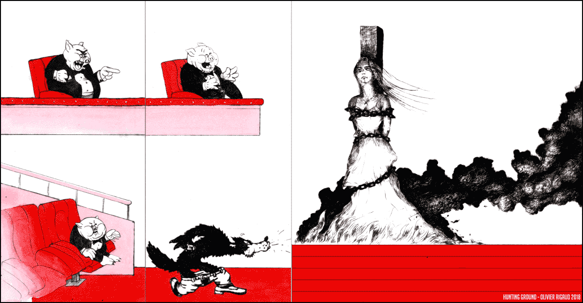 Hunting Ground - installation animée - animated installation © 2018 Hunting Ground - installation animée - animated installation © 2018