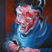 Le Message - Olivier Rigaud, 54,7x46cm, 2008