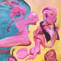 Pinky Pool - Olivier Rigaud, 65x80cm, 2021