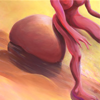 Rock Bottom - Olivier Rigaud, 40x40cm, 2016